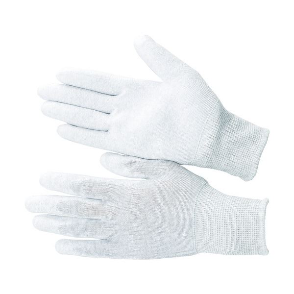 ブラストン PU手の平コート制 電編手袋 S グレー/ホワイト BSC-21-S 1袋（10双）