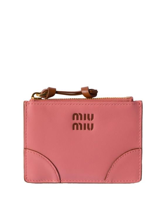 MIU MIU Women Business Card Wallet 5MC093 2CV6 F04AN CAMELIA COGNAX