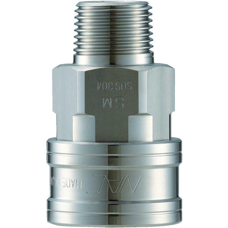 長堀工業　クイックカップリング TL型 ステンレス製 メネジ取付用　CTL06SM3