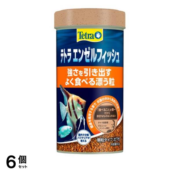 Tetra テトラ エンゼルフィッシュ 小・中熱帯魚の主食 80g 6個セット