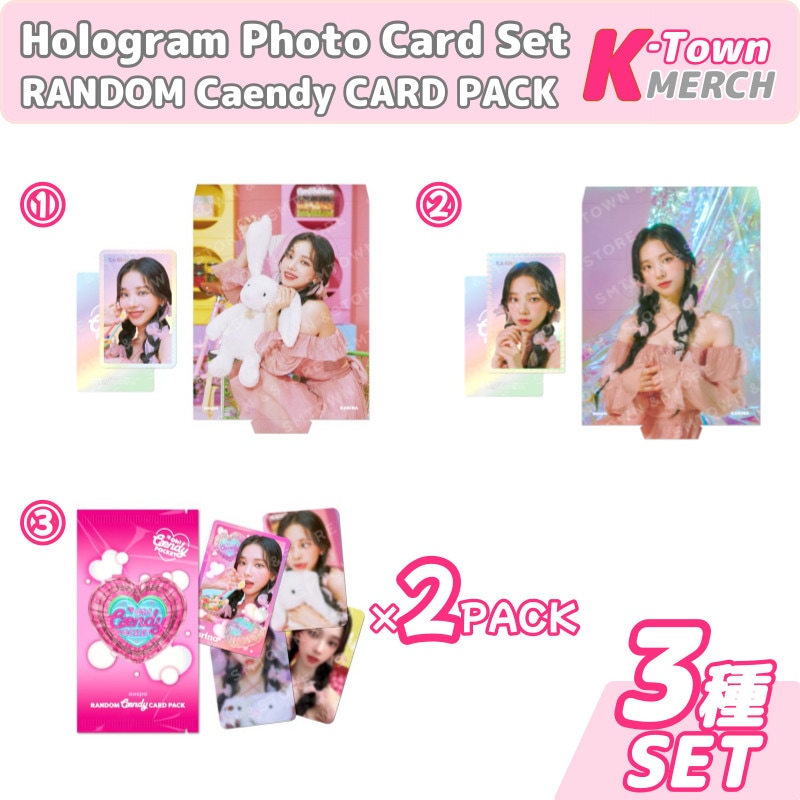 [3種セット] aespa HOLOGRAM PHOTO CARD(caendy+aurora ver) +RANDOM Caendy CARD 2PACK- Oh! Caendy Pocket md 5,596円