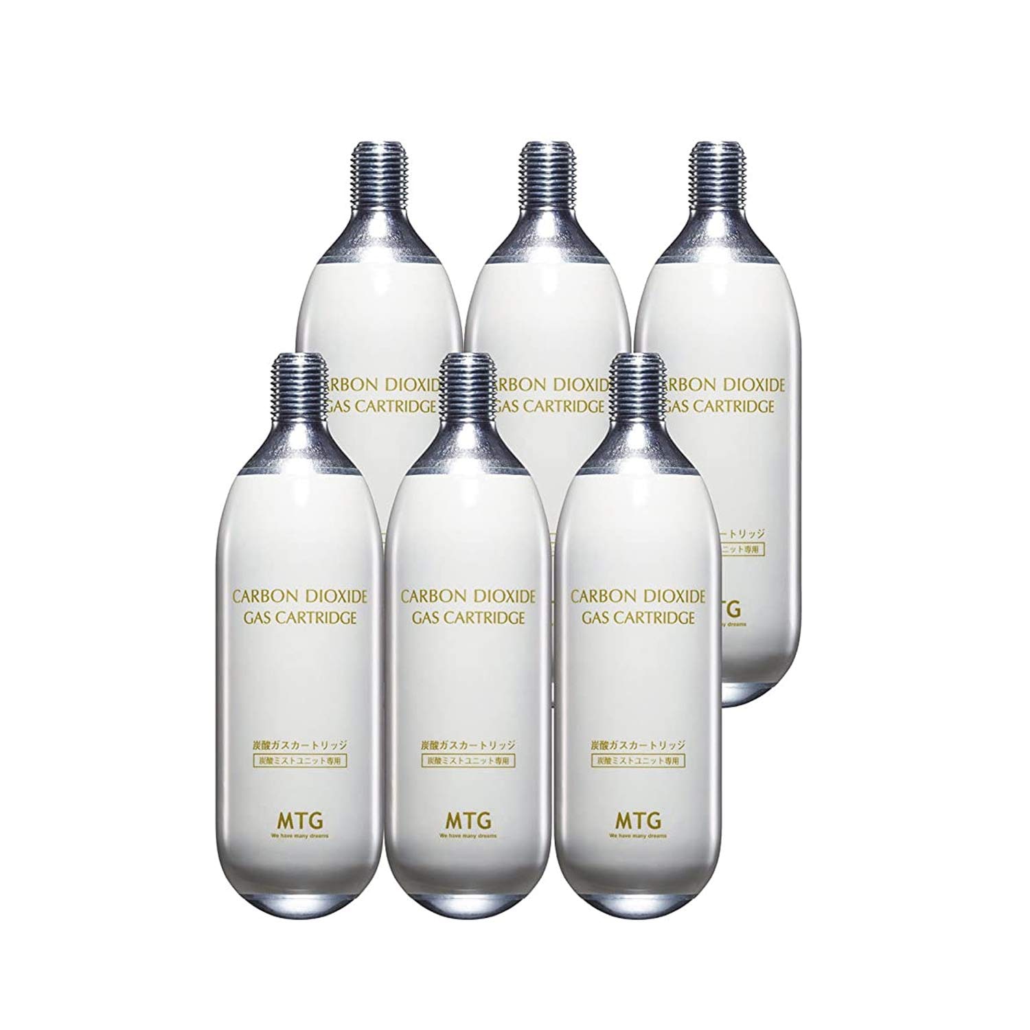 プロージョン 専用炭酸ガスカートリッジ ホワイト 6本セット