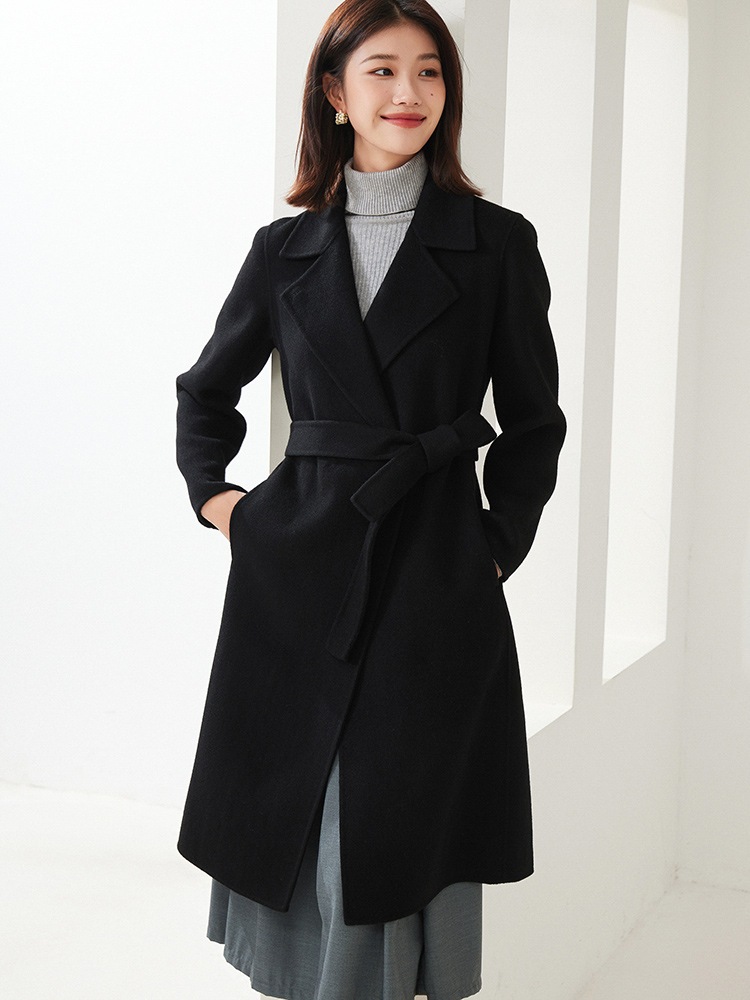 厚手ツイードジャケット レディース 長め 秋冬 新作 冬 小物 ファッション カジュアル 暖かい コート