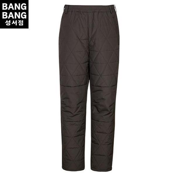 HC04 冬の男性 퀼 팅 ウエストバンド パディング 솜바지 登山 ゴルフ 釣り 防寒用 三角 ヌ (S42529510)