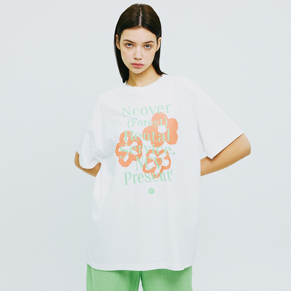 PAINTING FLOWER BUNCH TSHIRT-WHITE 5,225円