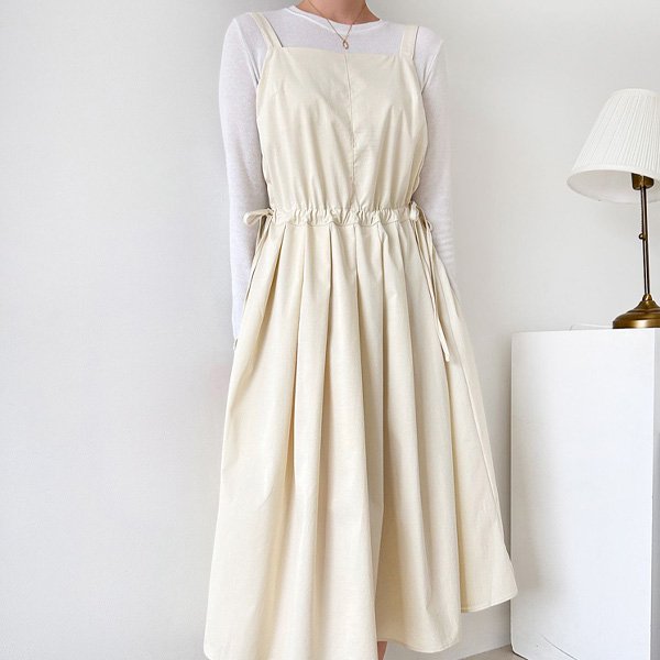 Hスタイル(OP)バートナシプリーツワンピース 秋 晩夏 ワンピース 長袖 OPS ドレス デイリールック デートルック