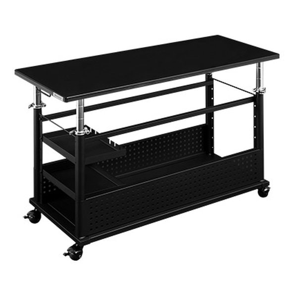 昇降式Ｌ字デスク ロング 幅1000mm/ブラック BHD-1000HL-BK