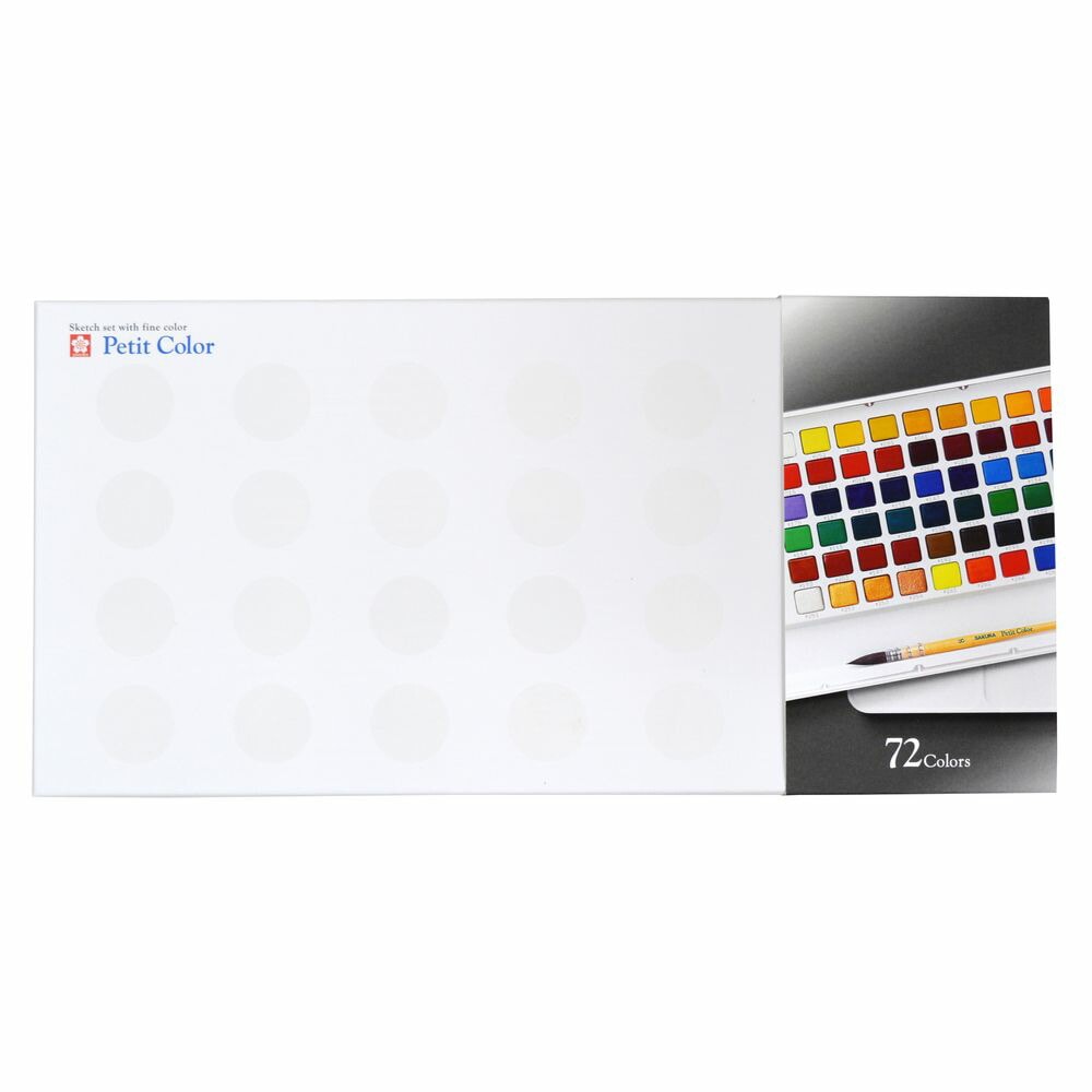 サクラクレパス 固形水彩絵の具 プチカラー 72色セット NCW-72