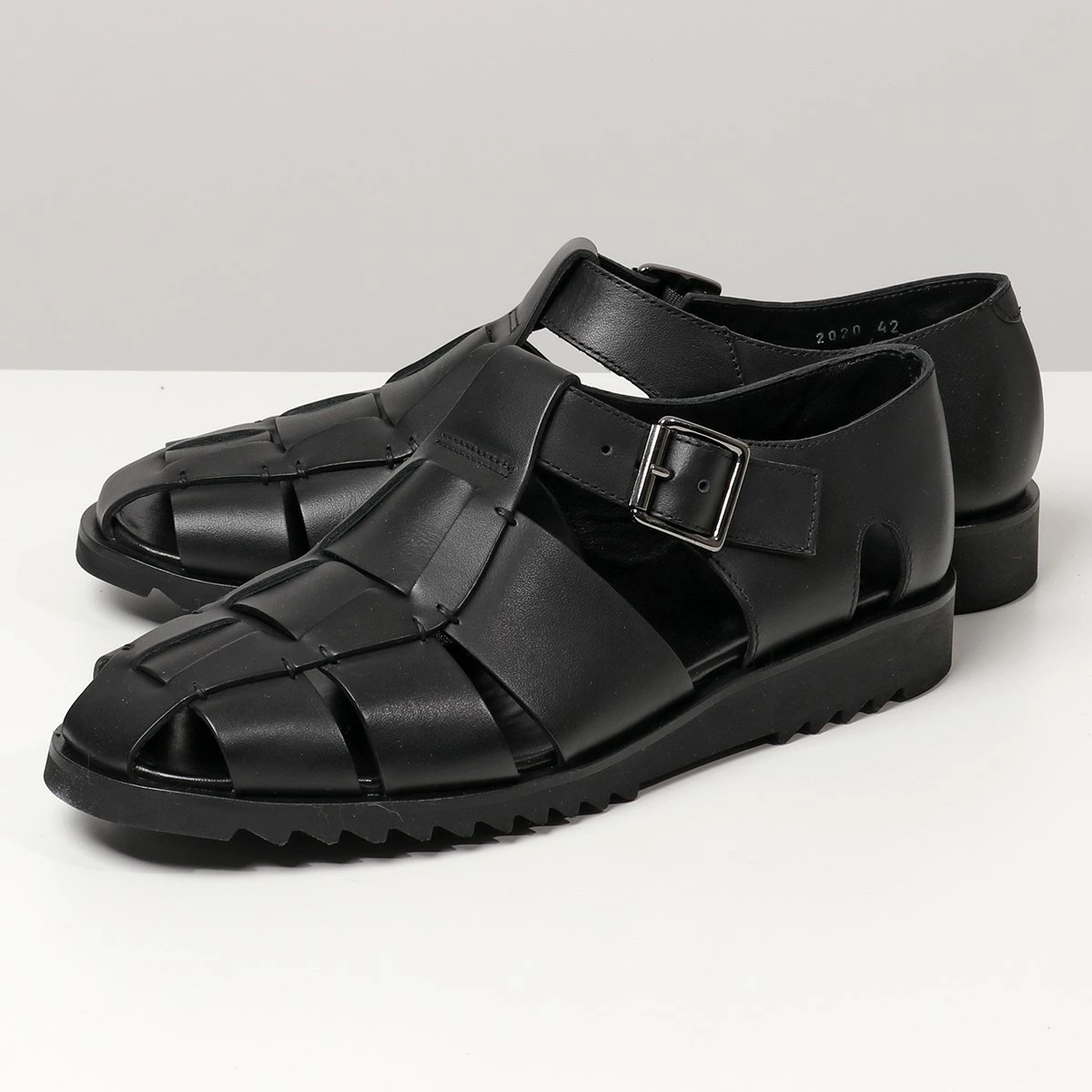 Paraboot パラブーツ 123312 PACIFIC SPORT パシフィック グルカサンダル レザーシューズ スポーツソール 靴 NOIRE-LISNOIR メンズ