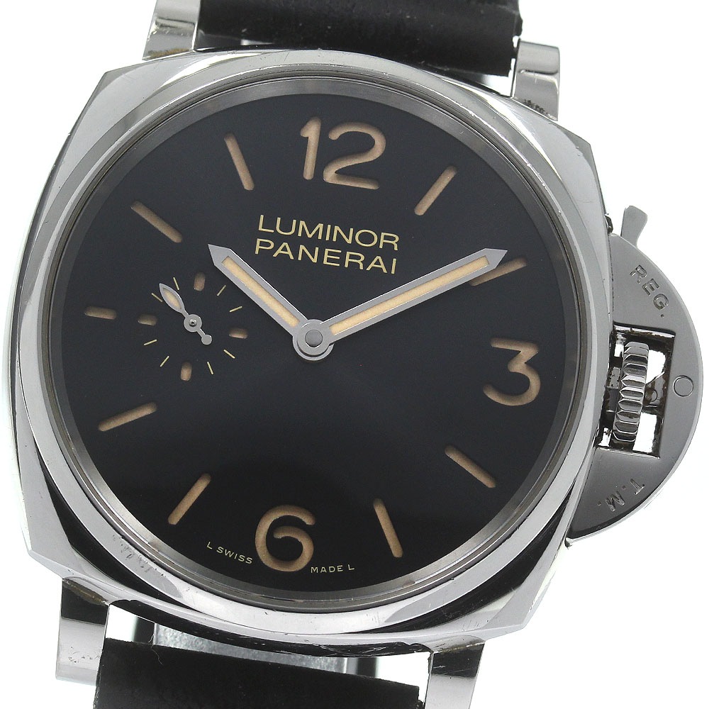 パネライ PANERAI PAM00676 ルミノール ドゥエ ３デイズ アッチャイオ 手巻き メンズ _820959【中古】