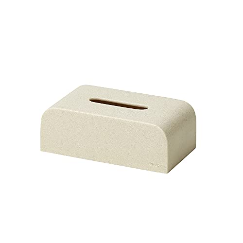 ideaco (イデアコ) ソフトパック 袋 専用 ティッシュボックス 幅22奥行12高さ8cm Tissue Case SP stone sand white ( ティッシュケース エスピー ス