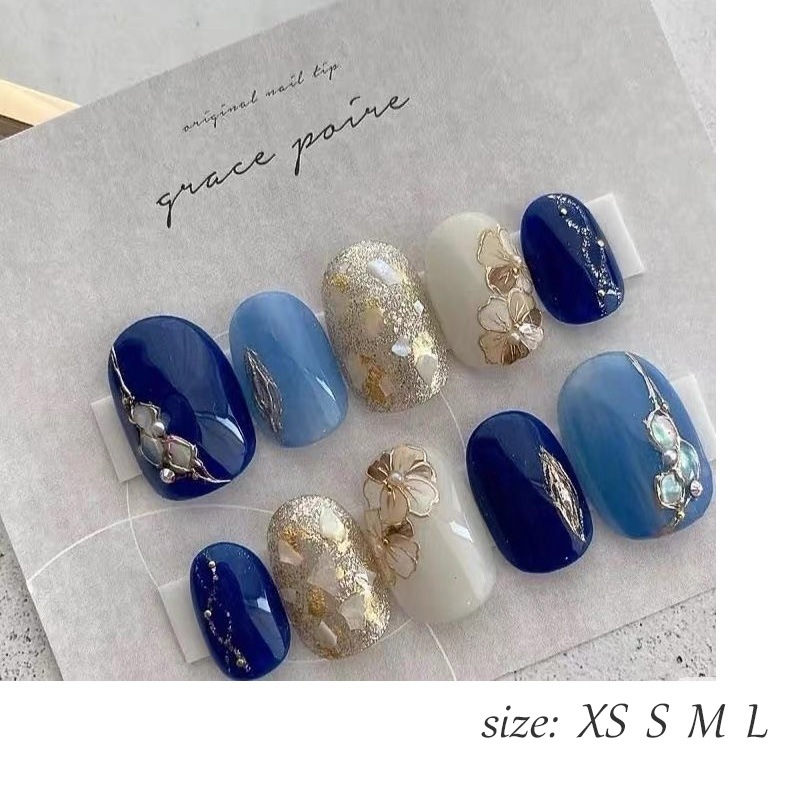 ネイルチップ 手作りネイルチップ 和風ネイルチップ 桜 菊 波 金継ぎ 蒔絵 京都 オーダーメイドネイル ハンドペイントネイル 【手作りネイル】オーダーメイド手作り ジェルネイル ネイルシール セルフ