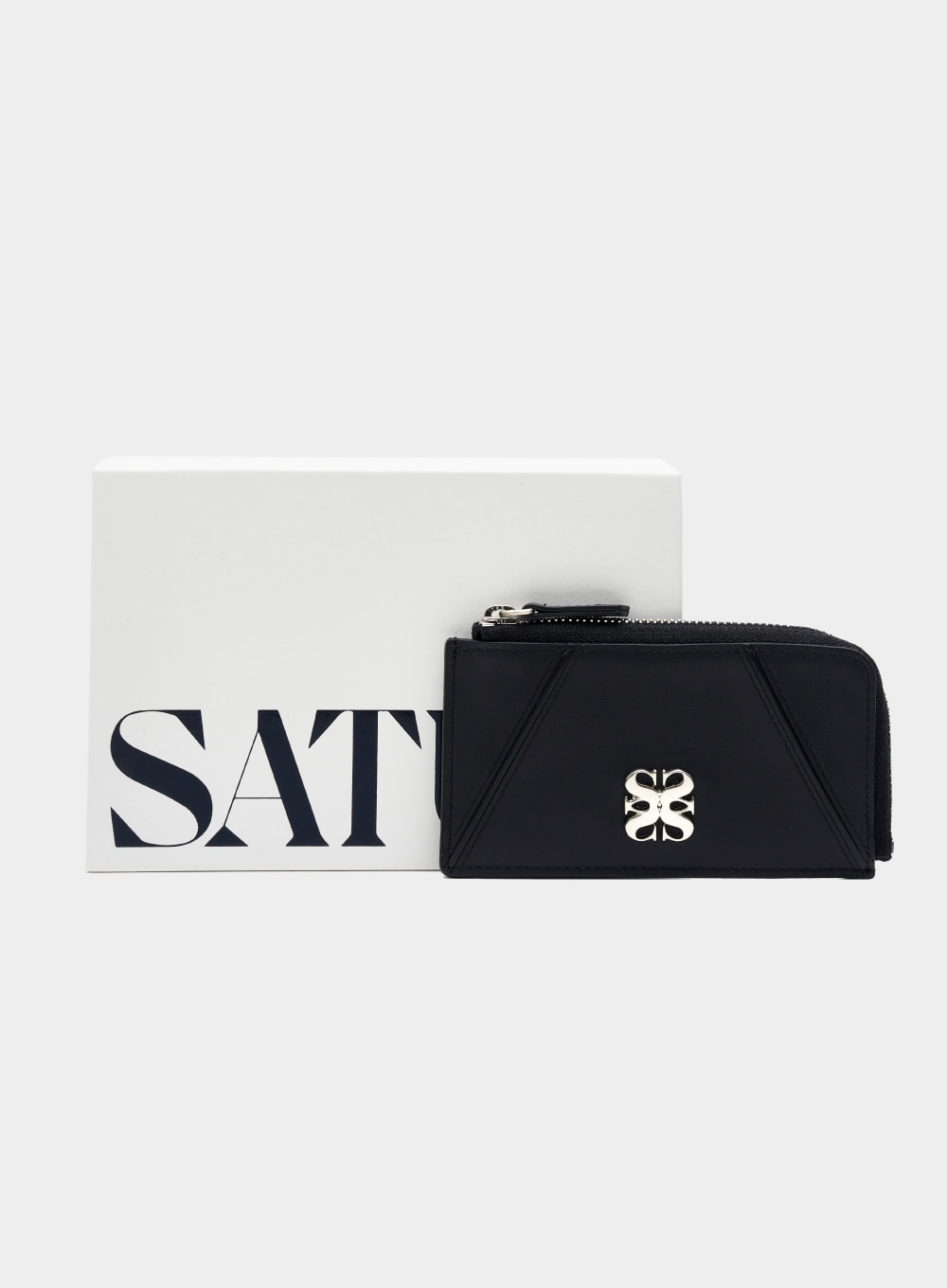 Riga Zip Leather Wallet - Classic Black