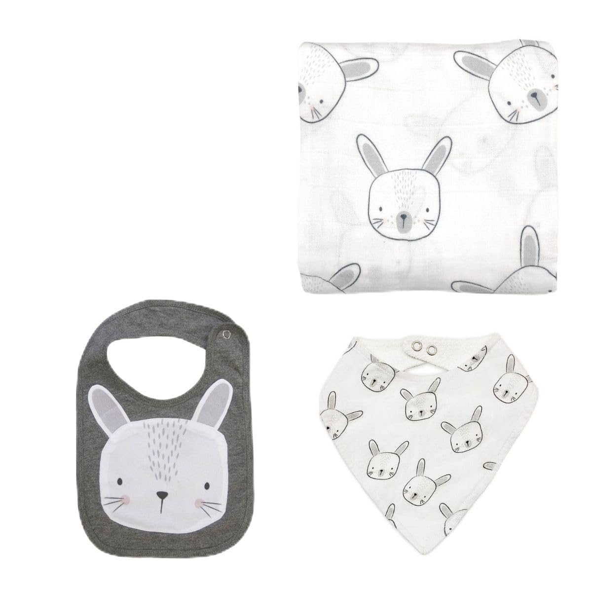 [日本エイテックス] Mister Fly おくるみ・スタイセット（バニー） ギフト 出産祝い よだれかけ タオル