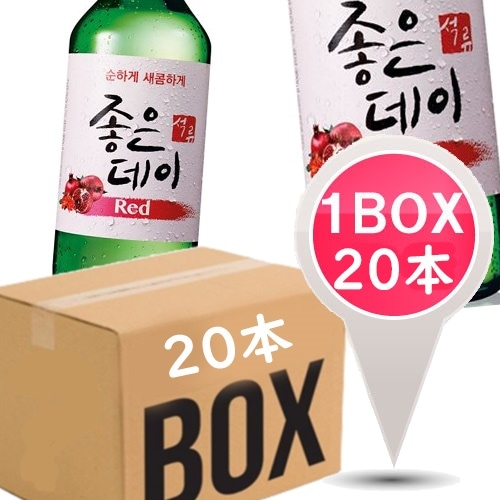 ジョウンデ-REDザクロ味360ml1BOX*20本韓国食品韓国食材/韓国料理/韓国お土産/酒/お酒