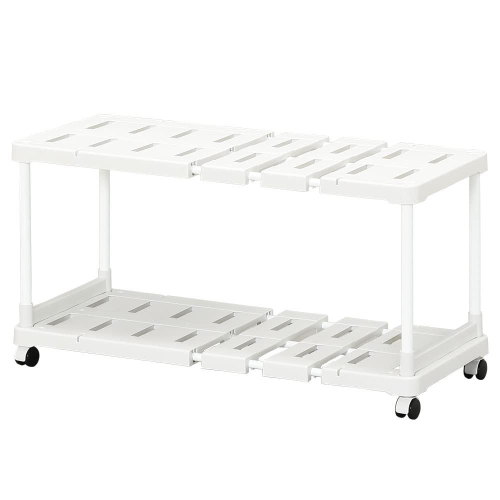 アイリスオーヤマ 押入れ 整理棚 伸縮 幅72~92×奥行37×高さ44.9cm グレー SOR-370W