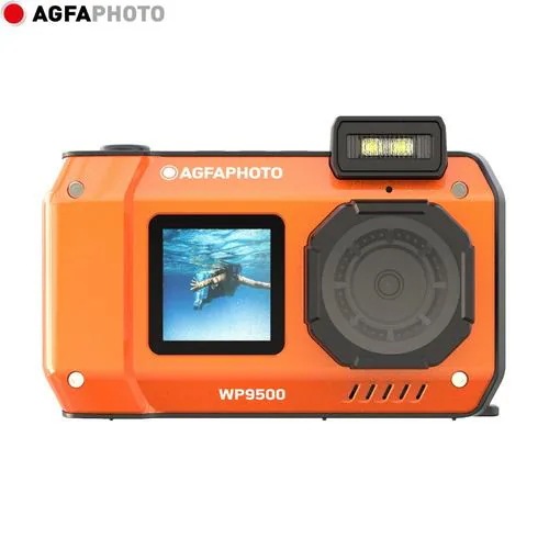 AGFA PHOTO WP9500 OG コンパクトデジタルカメラ 1300万画素CMOSセンサー搭載 IP68 防水防塵 オレンジ
