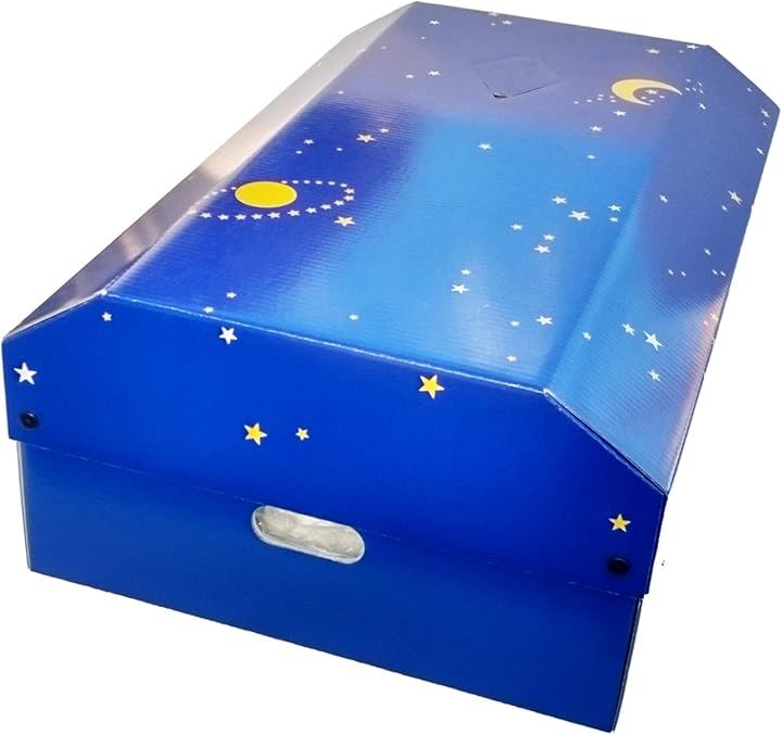 ペット 棺 そらの箱舟 はこぶね 日本製ならではの安心と送り出す人の心に寄り添う形 段ボール 保管 運搬 棺桶(ブルー, M) 8,850円