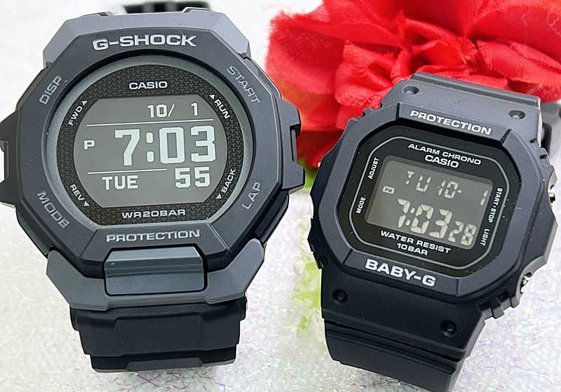 恋人たちのGショック ペアウオッチ gショック 人気 婚約　夫婦 高級　クリスマス プレゼント おすすめ G-SHOCK BABY-G プレゼント ペア腕時計 カシオ 2本セット GBD-300-1