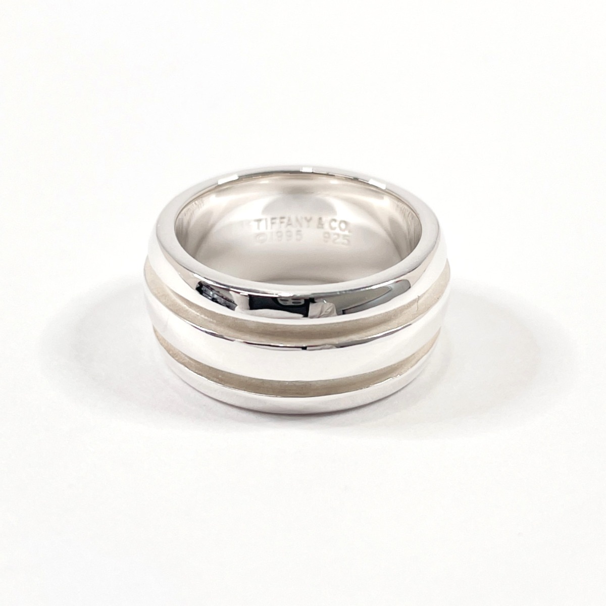 ダブルライン アトラス グルーブド リング指輪 シルバー シルバー925 10号 レディース