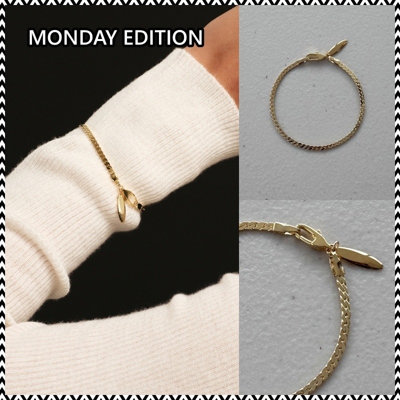 MONDAY EDITION Golden Chain Bracelet 2