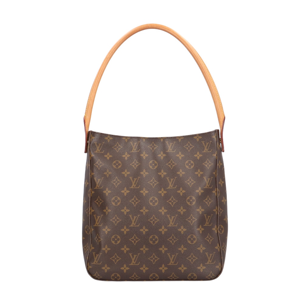 ルイヴィトン ルーピングGM モノグラム ショルダーバッグ モノグラムキャンバス M51145 ブラウン LOUIS VUITTON 中古