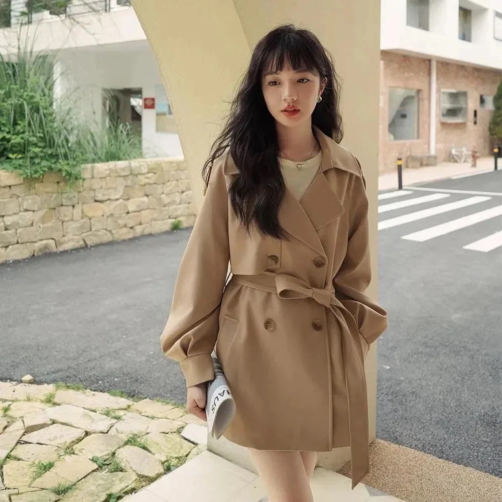 ダウンジャケットスウェットジャケットクリスマス冬アウター春トレンチコート トレンチコート ロング丈 春トレンチコート セミロングコート アウター トレンチコート 韓国ファッション
