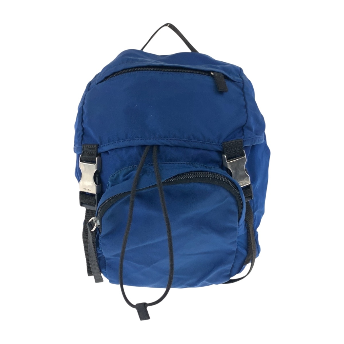 テスート 三角ロゴプレート ブルー シルバー金具 ナイロン リュックサック バックパック レディース 504813