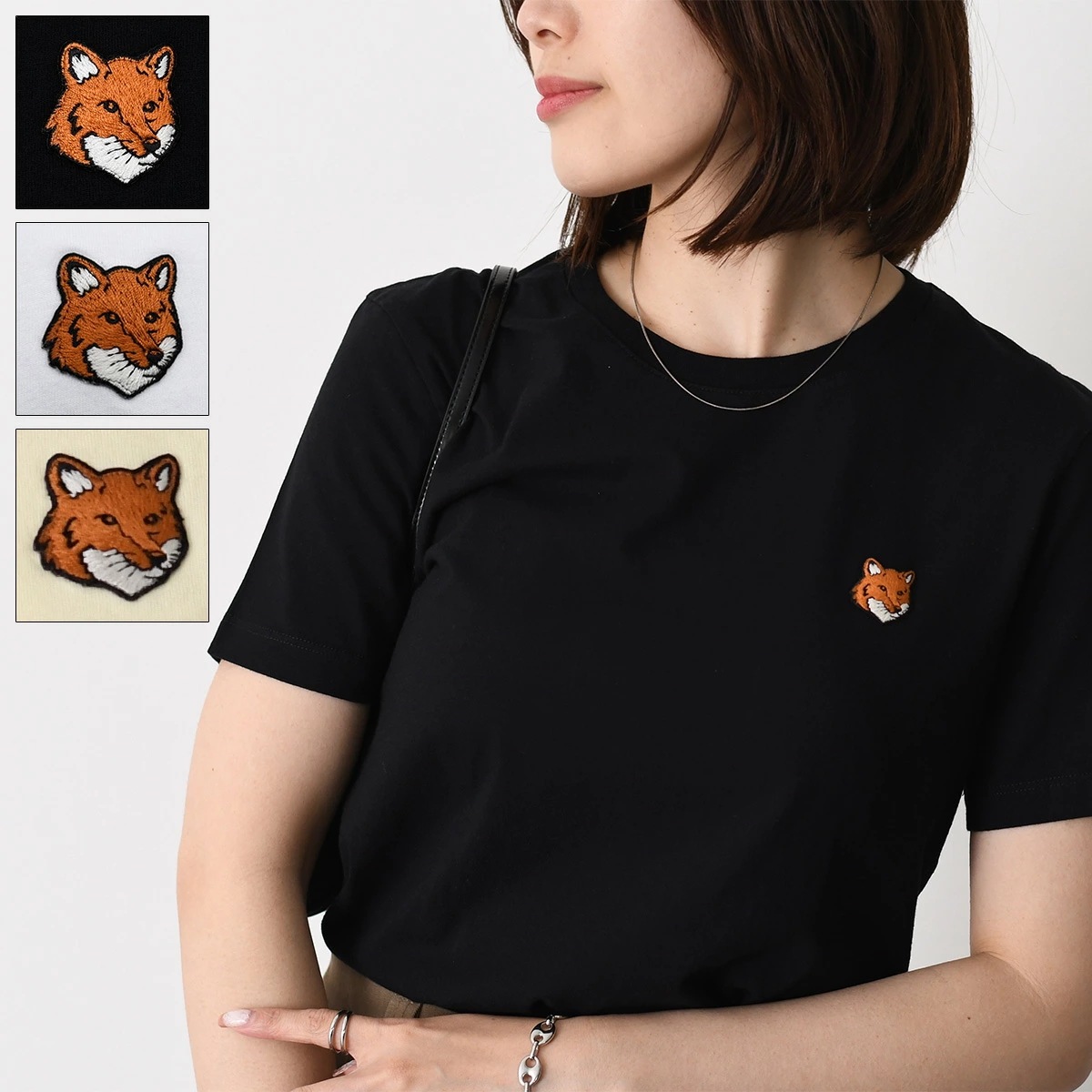 Tシャツ トップス フォックスヘッド レギュラー PW00113 KJ7026 レディース ブラック