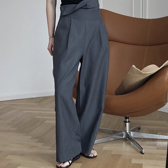 ワイドパンツ レディース ハイウエスト タック ワイドパンツ 大きいサイズ サイドジッパー ワイドパンツ ロング 折り返し ウエスト おしゃれ ワイドパンツ レディース ハイウエスト タック 6,935円