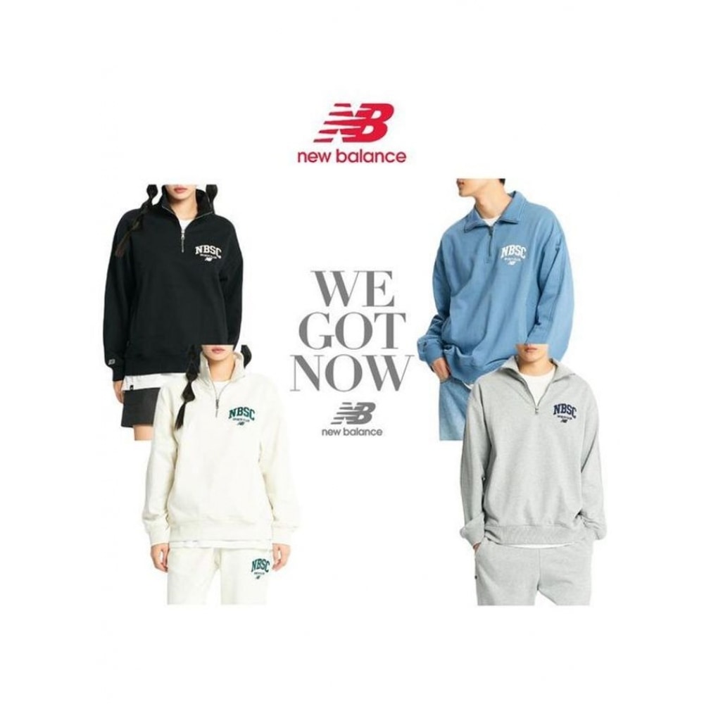ニューバランス NBSC ロゴ 半ジップ メンツマン