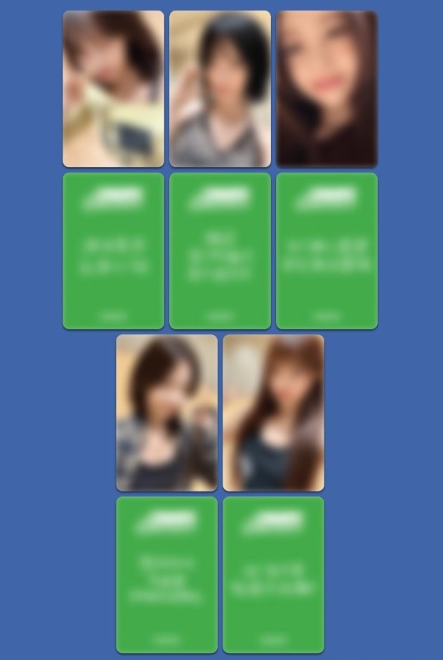 [5枚コンプ] LESSERAFIM SPAGHETTI X MAKESTAR 対面ヨントンサイン会特典トレカフォトカード