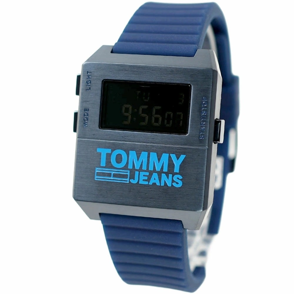 トミーヒルフィガー トミージーンズ 腕時計 メンズ レディース ユニセックス デジタル ネイビー ブルー TOMMY HILFIGER TOMMY JEANS 1791677