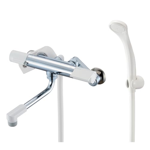 SANEI サーモシャワー混合栓 ホース1.6 節水シャワー 断熱ボディ SK1811 ホワイト