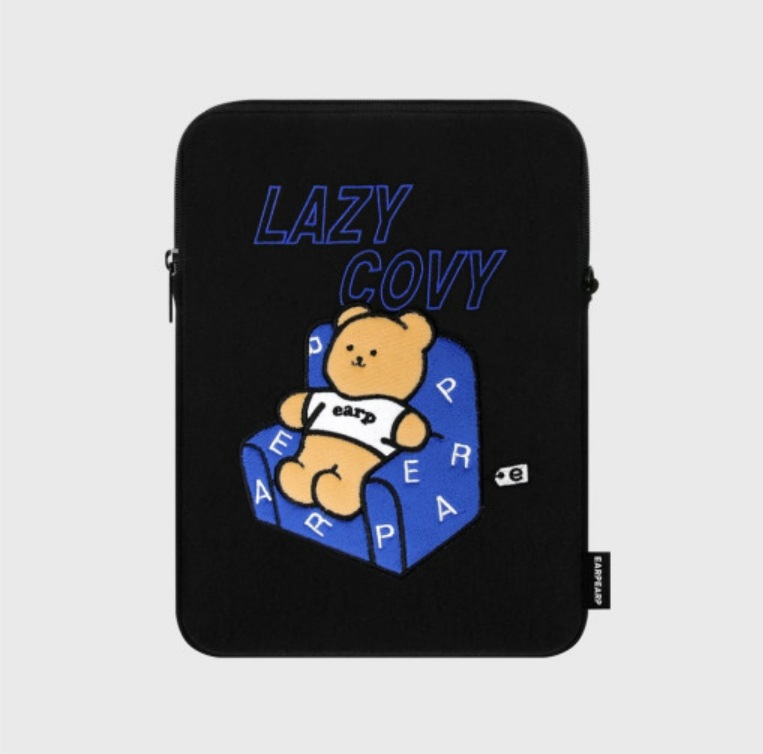 LAZY COVY-BLACK(iPadポーチ) 韓国雑貨