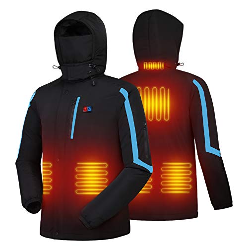 サイズ：L 電熱ジャケット 温度調整機能付き 防寒着 ヒーター内蔵 加熱服 撥水機能 令和新モデル 7,149円