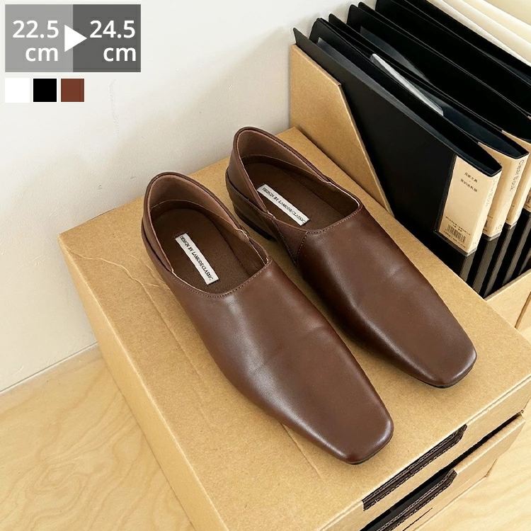 ローファー 靴 レディース スクエアトゥ かかと踏める 1.5センチヒール 太ヒール 厚底 消臭 シンプル 滑り止め 柔らかい 痛くない 疲れない 歩きやすい 大人 コーデ 春 夏 秋 フォーマル フ