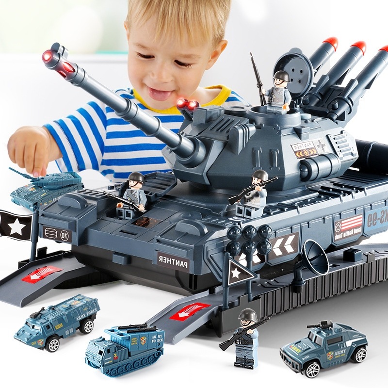 ほぼ半メートルの大きさ44 CM戦車模型車類知育玩具対戦可能オフロード車発射可能ボーイ駐車場