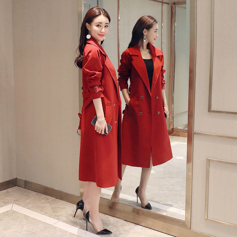 ガウンコート ベルト付き トレンチコート レディース アウター コート ジャケット トップス ウエストベルト ロング丈 ビジネス カジュアル フォーマル おしゃれ 可愛い 春秋 着痩せ OL 通学 お