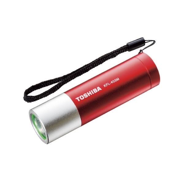 （まとめ）東芝 LEDミニカラ―ライト KFL-403M レッド[x5セット]