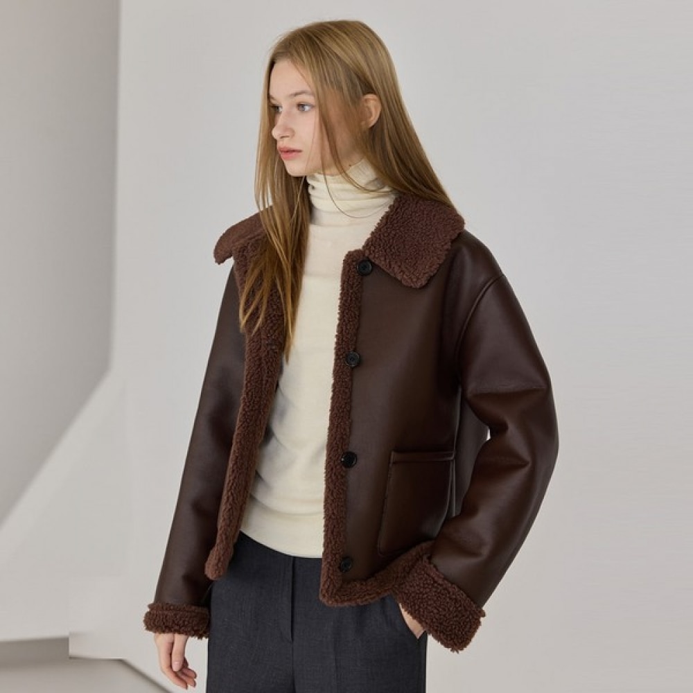 (リアーナニューヨーク) 配色レザージャンパー 14,932円