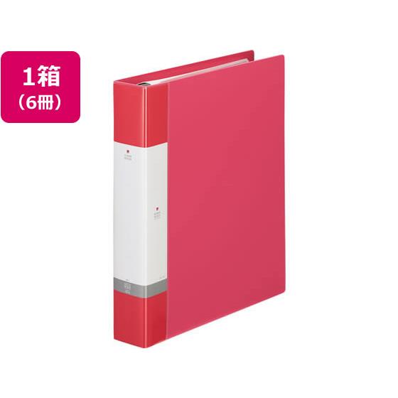 リクエスト クリアーブック差替式A4 30穴 背幅50 赤6冊 リヒトラブ G3803-3