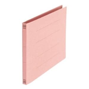 (業務用5セット) プラス フラットファイル/紙バインダー (A4/2穴 10冊入り) ヨコ型 No.022N 桃