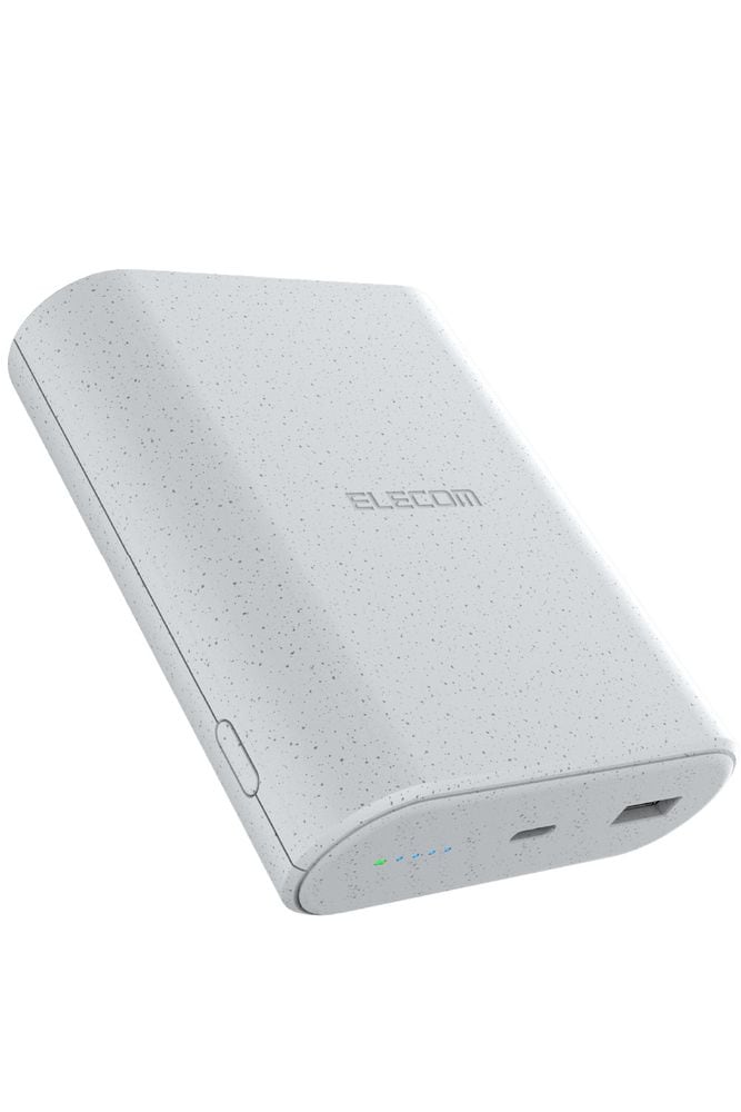 エレコム DE-C55L-9000LGY ナトリウムイオン電池　モバイルバッテリー 9000mAh PD 最大45W 入出力( USB Type-C ×1) 出力( USB-A ×1) （ライトグレー 6,986円