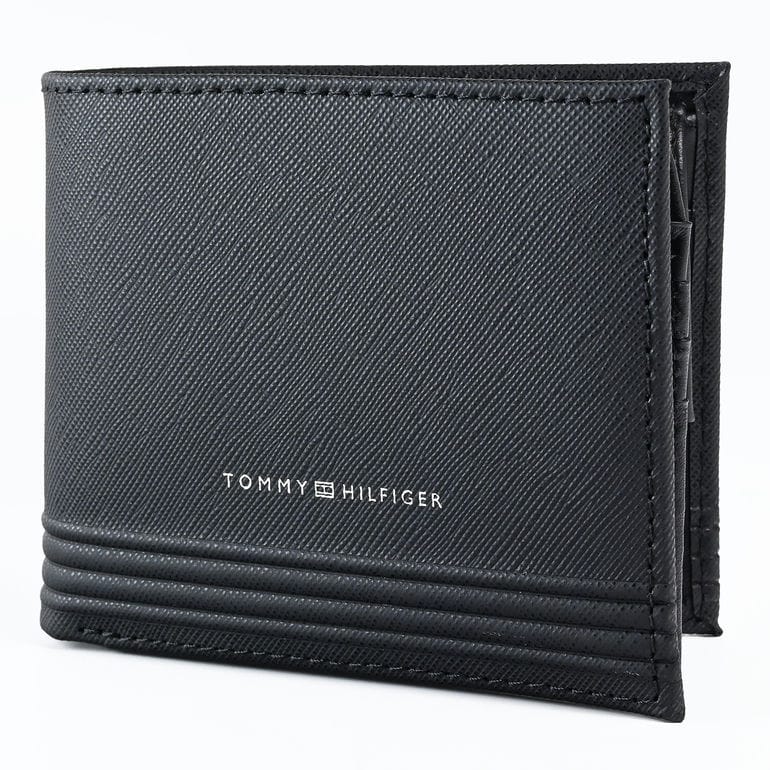 二つ折り財布 小銭入れ付 【ヨーロッパ輸入モデル】 フラップタイプ ブラック AM0AW13260 BDS