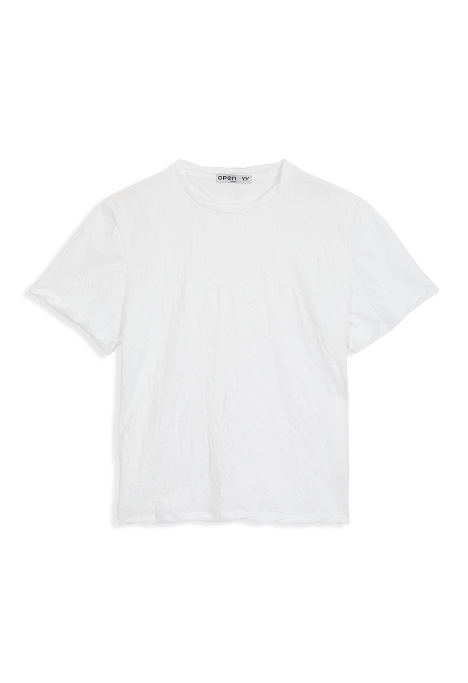 【OPEN Yy】 26SS CRINKLED EVERYDAY TEE : WHITE
