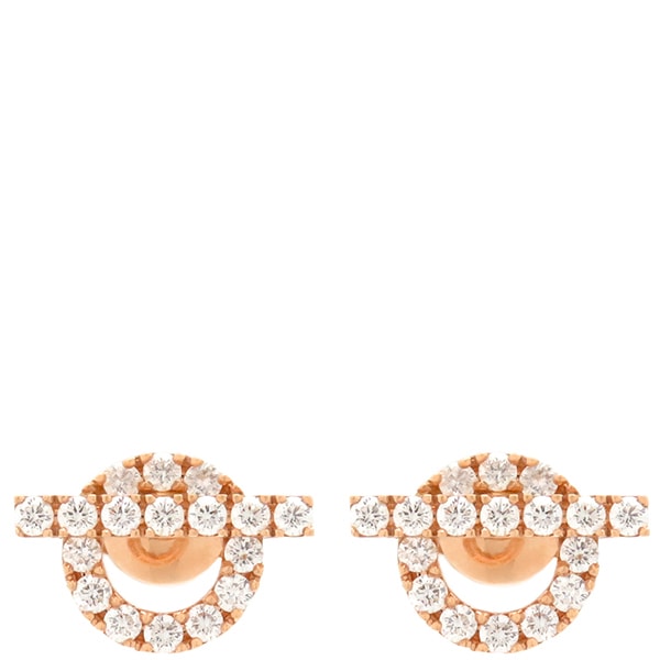 エルメス HERMES ピアス フィネス K18PG ダイヤモンド ピンクゴールド 34Pダイヤ 750 ローズゴールド トグルクラスプ 【箱】【中古】