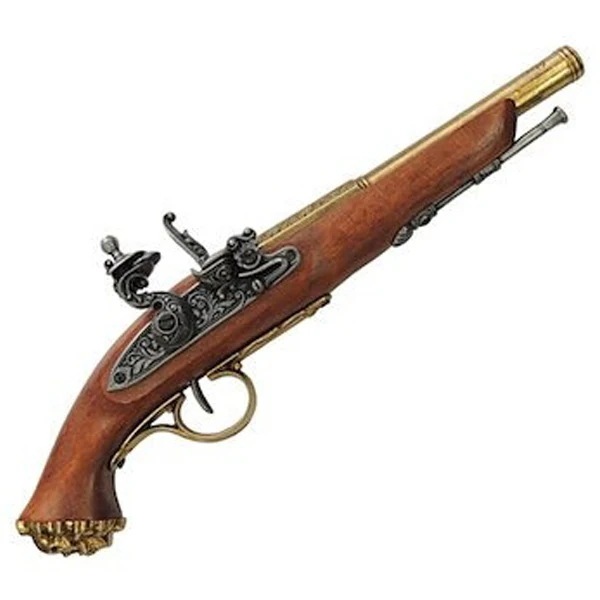 パイレーツ フリントロック ゴールド DENIX デニックス 1103/L 36cm レプリカ 銃 フリントロックピストル コスプレ 小物 ミリタリー アーミー 模造 ピストル 拳銃