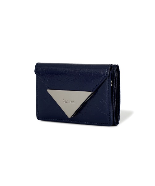 【FENNEC】 CRINKLE TRIANGLE TRIPLE WALLET D - NAVY BLUE 財布 正規品
