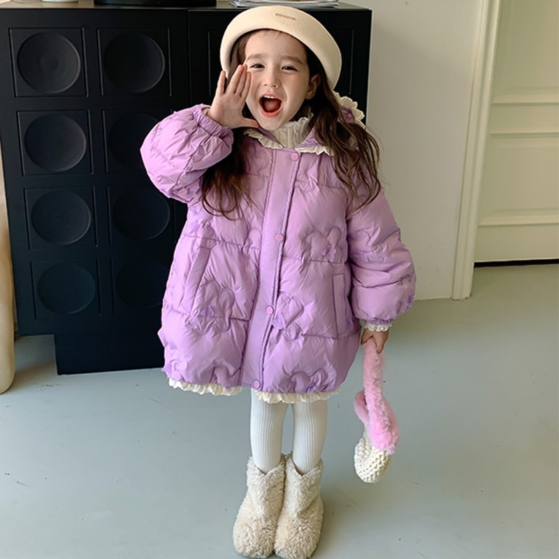 子供用ホワイトダックダウンジャケット女の子youhua韓国風洋風ベビー子供服厚みのある冬ジャケット